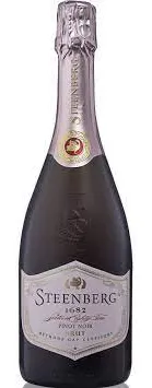 Bottle of Steenberg 1682 Pinot Noir Cap Classiquewith label visible