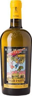 Bottle of Pavese Ermes Blanc de Morgex et de la Sallewith label visible