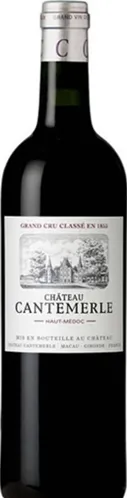 Bottle of Château Cantemerle Haut-Médoc (Grand Cru Classé)with label visible