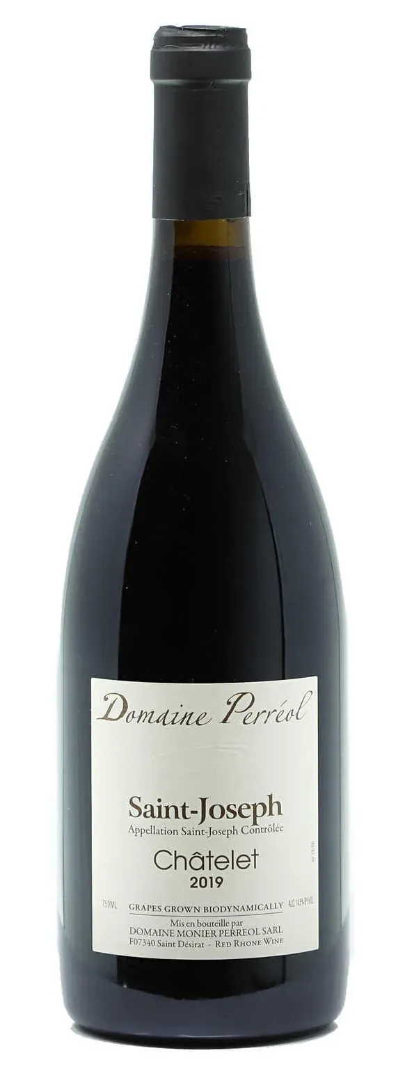 Bottle of Domaine Monier Perréol Châtelet Saint-Josephwith label visible