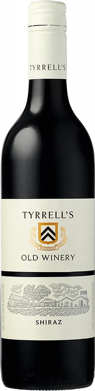 Bottle of Tyrrell's Shirazwith label visible