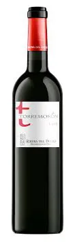 Bottle of Bodegas Torremoron Tempranillo Jovenwith label visible
