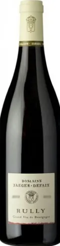 Bottle of Domaine Jaeger-Defaix Rullywith label visible