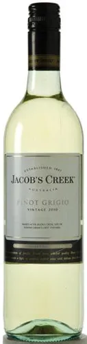 Bottle of Jacob's Creek Pinot Grigiowith label visible