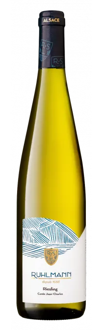 Bottle of Ruhlmann Cuvée Jean-Charles Rieslingwith label visible