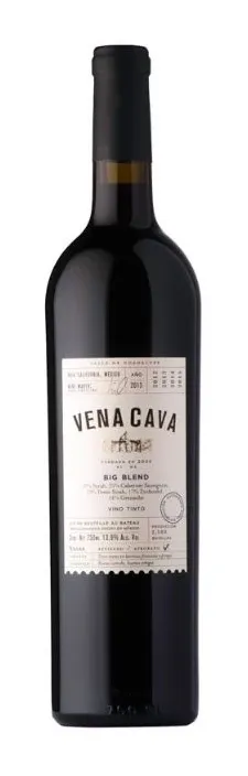 Bottle of Vena Cava Big Blendwith label visible