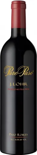 Bottle of J. Lohr Vineyards & Wines Pure Paso Proprietary Redwith label visible