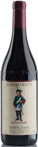 Bottle of Renato Ratti Barbera d'Albawith label visible