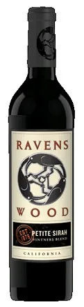 Bottle of Ravenswood Vintners Blend Petite Sirahwith label visible
