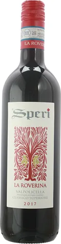 Bottle of Speri La Roverina Valpolicella Classico Superiorewith label visible