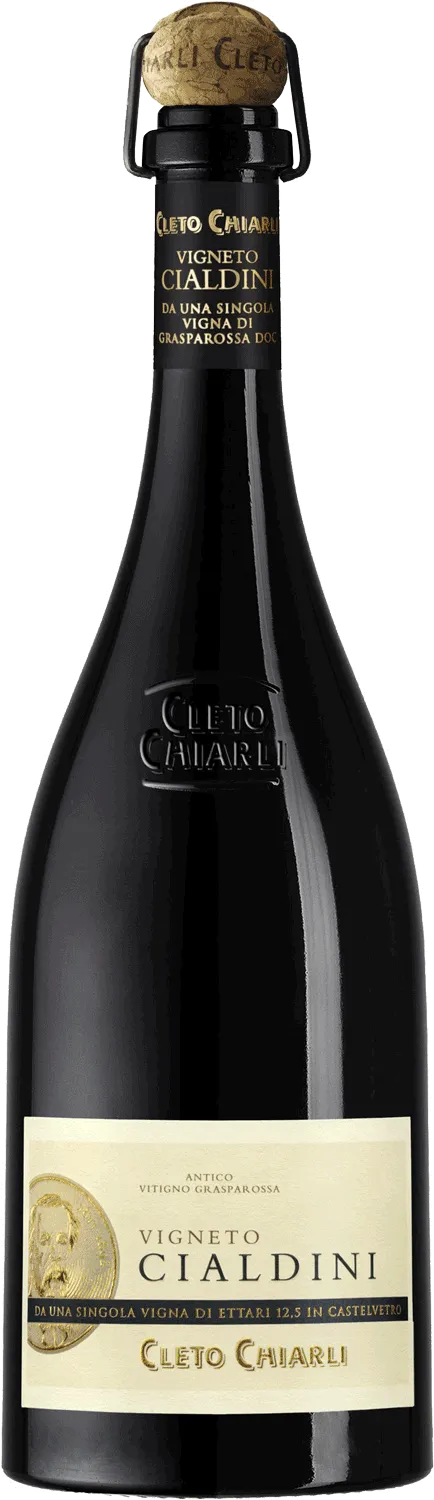 Bottle of Cleto Chiarli Vigneto Cialdiniwith label visible
