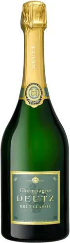 Bottle of Deutz Classic Brut Champagnewith label visible