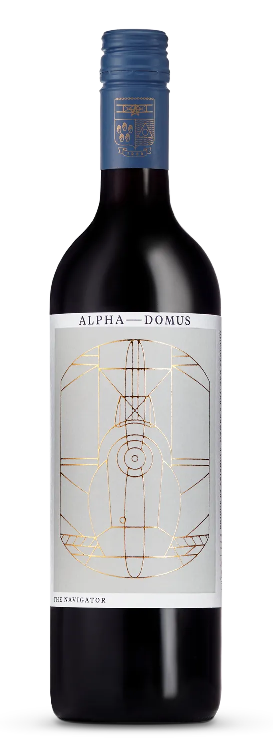 Bottle of Alpha Domus The Navigatorwith label visible