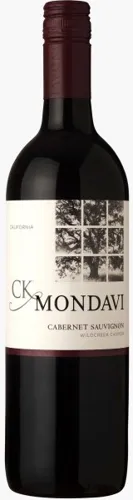 Bottle of CK Mondavi Cabernet Sauvignonwith label visible