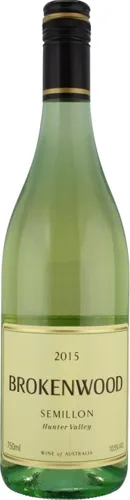 Bottle of Brokenwood Sémillonwith label visible