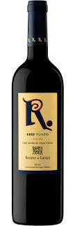 Bottle of Remírez de Ganuza Rioja Erre Punto Tintowith label visible