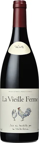 Bottle of La Vieille Ferme Rougewith label visible