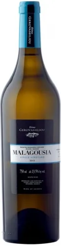 Bottle of Ktima Gerovassiliou (Κτήμα Γεροβασιλείου) Malagousia Single Vineyardwith label visible