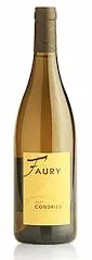 Bottle of Domaine Faury Condrieuwith label visible