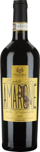 Bottle of Fidora Monte Tabor Amarone della Valpolicellawith label visible