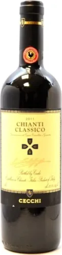 Bottle of Cecchi Chianti Classicowith label visible