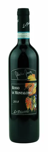 Bottle of La Palazzetta Rosso di Montalcinowith label visible