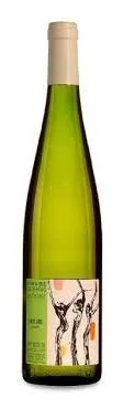 Bottle of Domaine Ostertag Les Jardins Pinot Blancwith label visible