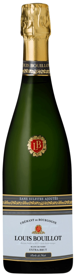 Louis Bouillot Perle de Nuit Crémant de Bourgogne Blanc de Noirs Extra-Brut Sans Sulfites Ajoutés