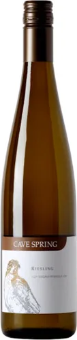 Bottle of Cave Spring Rieslingwith label visible