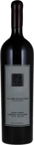 Bottle of Clark-Claudon Cabernet Sauvignonwith label visible