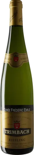 Bottle of Trimbach Riesling Alsace Cuvée Frédéric Emilewith label visible