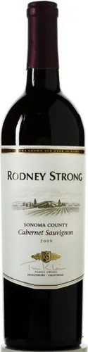 Bottle of Rodney Strong Cabernet Sauvignonwith label visible