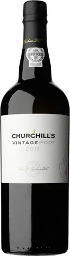 Bottle of Churchill's Vintage Portwith label visible