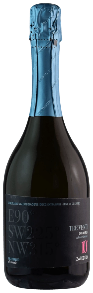 Zardetto Tre Venti Conegliano Valdobbiadene Rive di Ogliano Prosecco Superiore Extra Brut