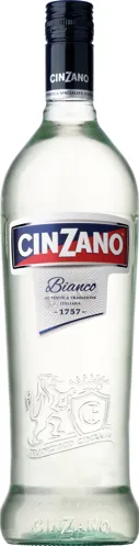 Bottle of Cinzano Vermouth Biancowith label visible