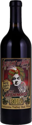 Bottle of Sleight of Hand The Archimage Red Blendwith label visible