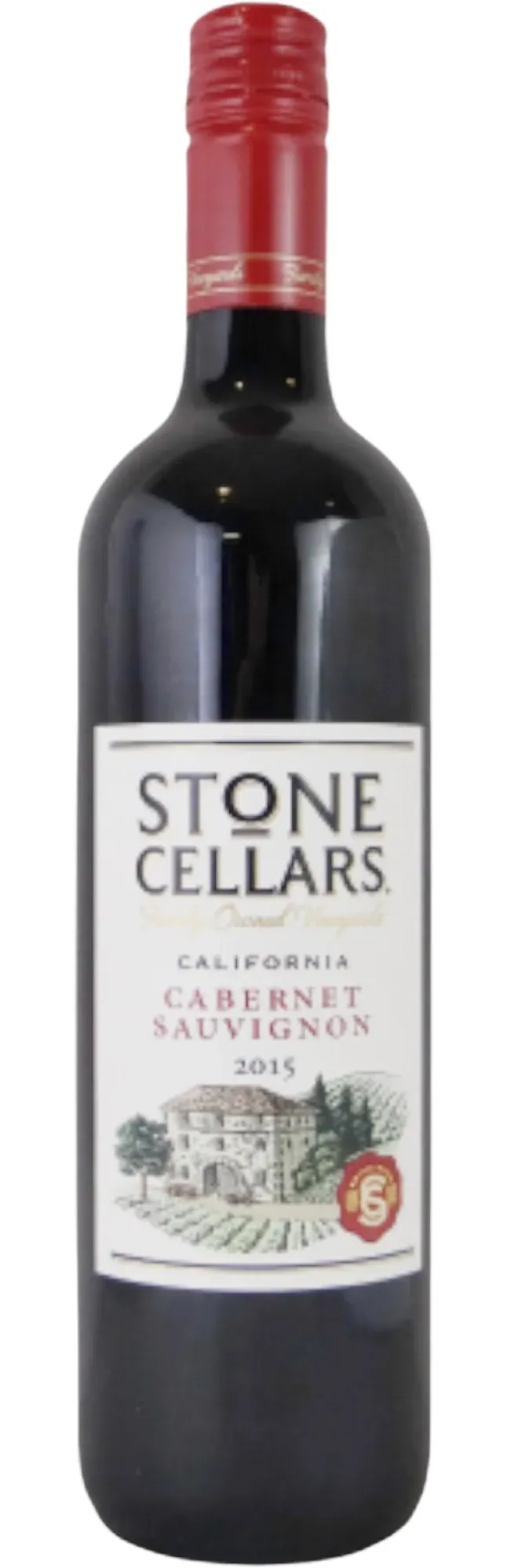 Bottle of One Stone Cellars Cabernet Sauvignonwith label visible