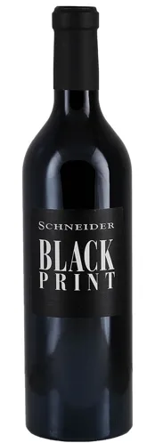 Bottle of Schneider Black Printwith label visible