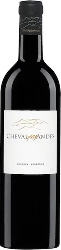 Bottle of Cheval des Andes Mendozawith label visible