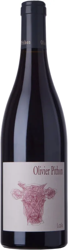 Bottle of Olivier Pithon Cuvée Laïs Rougewith label visible