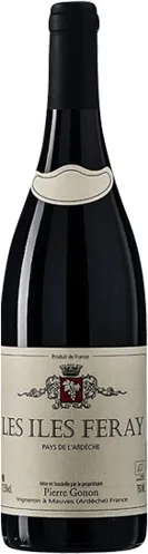 Bottle of Domaine Pierre Gonon Les Iles Feraywith label visible
