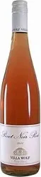 Bottle of Villa Wolf Pinot Noir Roséwith label visible