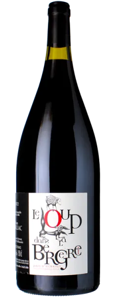 Bottle of Domaine de l'Hortus Le Loup dans la Bergeriewith label visible