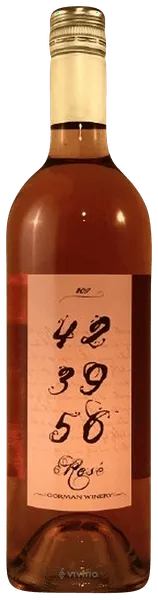 Bottle of Gorman Winery Roséwith label visible