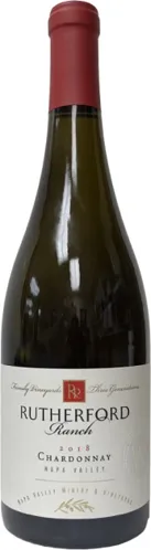 Bottle of Rutherford Ranch Chardonnaywith label visible