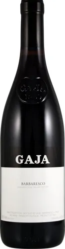 Bottle of Gaja Barbarescowith label visible