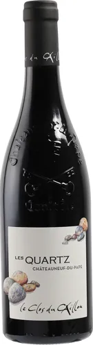 Bottle of Clos du Caillou Les Quartz Châteauneuf-du-Papewith label visible
