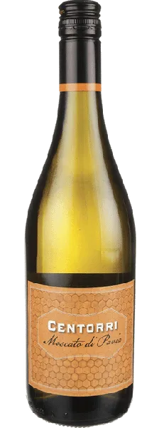 Bottle of Centorri Moscato di Paviawith label visible