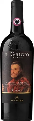 Bottle of San Felice Il Grigio Chianti Classico Riservawith label visible