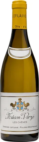 Bottle of Domaine Leflaive Mâcon-Verzé 'Les Chênes'with label visible